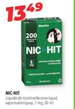 Familiprix NIC-HIT, Nicotine liquid, spray, 1 mg, 30 ml offer