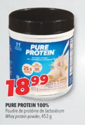 Familiprix PURE PROTEIN 100% Whey protein powder, 453 g offer