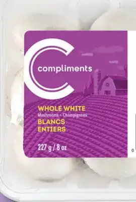 IGA COMPLIMENTS SLICED WHITE MUSHROOMS offer