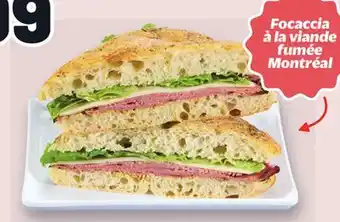 Metro FOCACCIA À LA VIANDE FUMÉE MONTRÉAL offer