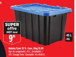 Canadian Tire Mastercraft 45L Storage Tote offer