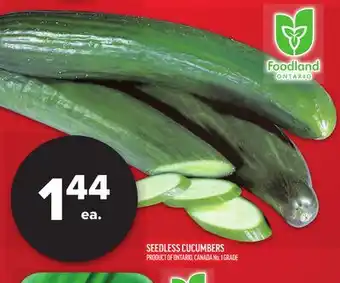 Metro SEEDLESS CUCUMBERS offer