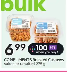 Sobeys COMPLIMENTS Roasted Cashews offer