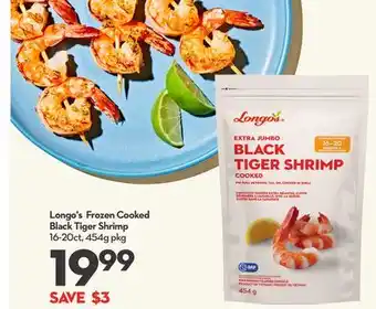 Longo's Longo's Frozen Cooked Black Tiger Shrimp offer