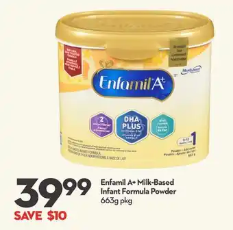 Longo's Enfamil A + Milk-Based Infant Formula Powder offer