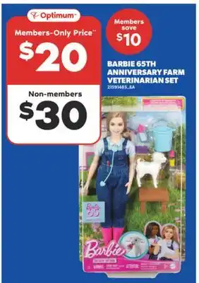 Real Canadian Superstore BARBIE 65TH ANNIVERSARY FARM VETERINARIAN SET offer