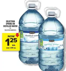 Metro SELECTION SPRING OR DISTILLED WATER offer