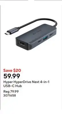 Staples Hyper HyperDrive Next 4-in-1 USB-C Hub offer