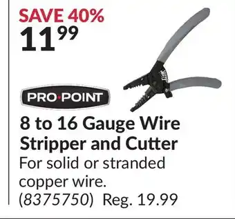 Princess Auto 8 to 16 Gauge Wire Stripper and Cutter offer