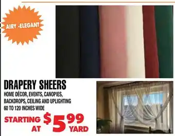 Len's Mill Stores DRAPERY SHEERS offer