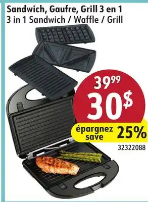 Hart 3 in 1 Sandwich / Waffle / Grill offer