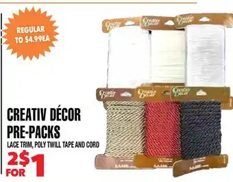 Len's Mill Stores CREATIV DÉCOR PRE-PACKS offer