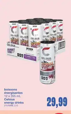 Wholesale Club BOISSONS ÉNERGISANTES, 12 x 355 mL offer