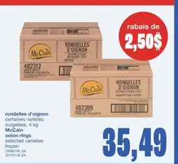 Wholesale Club RONDELLES D'OIGNON, 4 kg offer