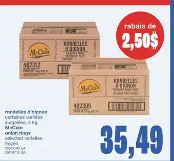 Wholesale Club RONDELLES D'OIGNON, 4 kg offer