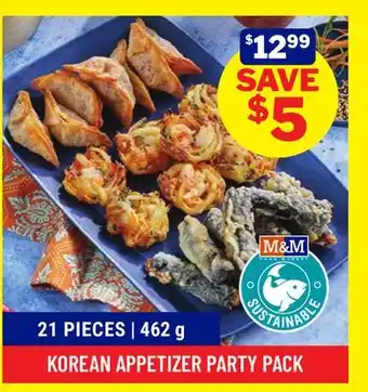 M & M Food Market KOREAN APPETIZER PARTY PACK offer