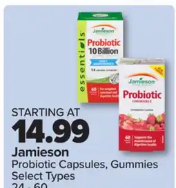 PharmaChoice Jamieson Probiotic Capsules, Gummies offer