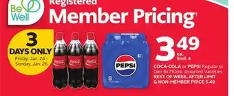 Rexall COCA-COLA or PEPSI Regular or Diet offer