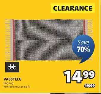 JYSK VASSTELG Rag rug offer