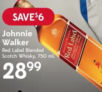 Sobeys Liquor Johnnie Walker offer