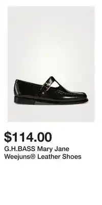 Holt Renfrew G.H.BASS Mary Jane Weejuns Leather Shoes offer