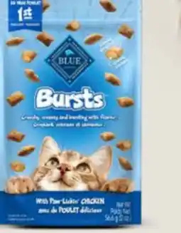 Petvalu Blue Buffalo Bursts  Paw-Lickin' Chicken Cat Treats offer