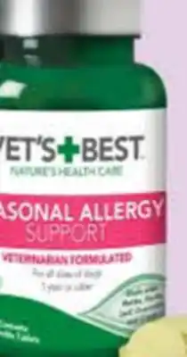 Petvalu Vet's Best Seasonal Allergy Support Dog Supplement offer