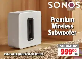 2001 Audio Video SUBG4BW Premium Wireless Subwoofer offer