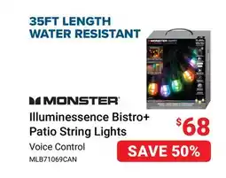 Visions Electronics MONSTER Illuminessence Bistro+ Patio String Lights offer