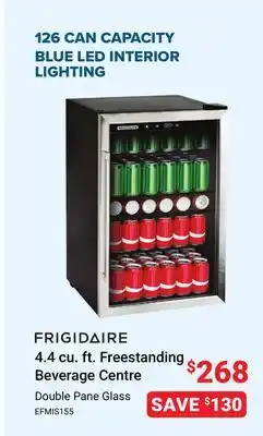 Visions Electronics Frigidaire 4.4 cu. ft. Freestanding Beverage Centre offer