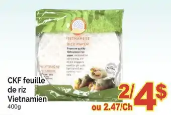 T&T Supermarket CKF FEUILLE DE RIZ VIETNAMIEN, 400g offer