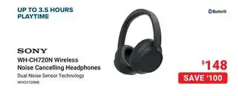 Visions Electronics Sony WH-CH720N Wireless Noise Cancelling Headphones offer