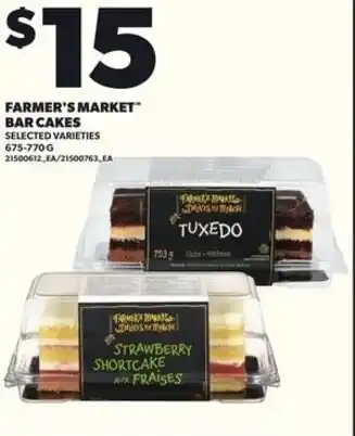 Loblaws Farmer's market bar cakes offer