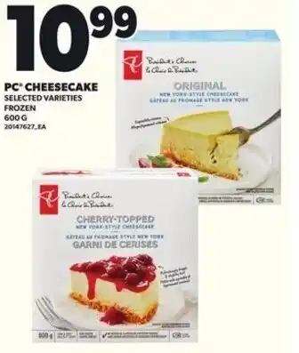 Loblaws PC cheesecake offer