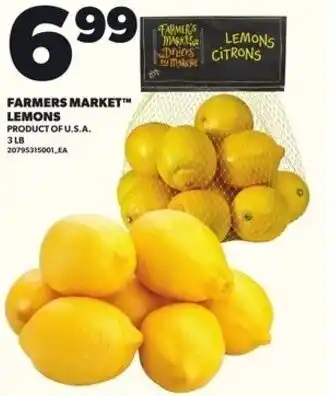 Loblaws Farmers market lemons offer