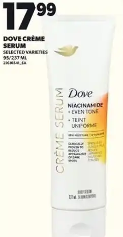 Loblaws Dove crème serum offer