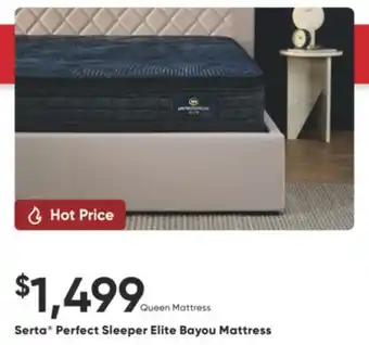 Sleep Country Serta Perfect Sleeper Elite Bayou Mattress offer