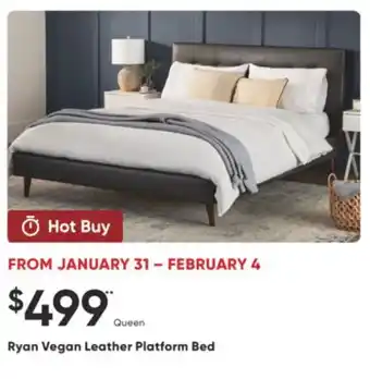 Dormez Vous Ryan Vegan Leather Platform Bed offer