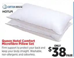 Surplus Furniture Queen Hotel Comfort Microfibre Pillow Set offer