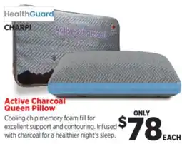 Surplus Furniture Active Charcoal Queen Pillow offer