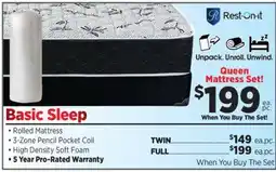 Surplus Furniture Basic Sleep Queen Mattress Set offer