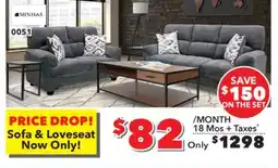 Surplus Furniture Galt Granite Sofa & Loveseat Set offer