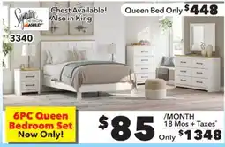 Surplus Furniture Linnocreek White Queen 6-Piece Bedroom offer