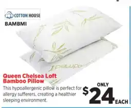 Surplus Furniture Queen Chelsea Loft Bamboo Pillow offer