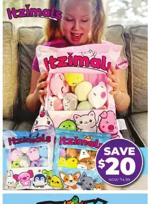 Showcase Itzimals Kawaii Snack Pillow offer