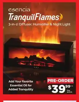 Showcase Esencia TranquilFlames: Mini Fireplace Flame Diffuser offer