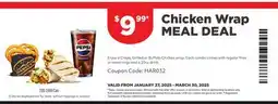 Harvey’s Chicken Wrap MEAL DEAL offer