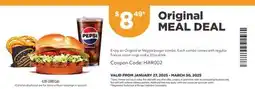 Harvey’s Original MEAL DEAL offer