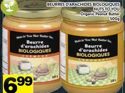 Supermarché PA BEURRES D'ARACHIDES BIOLOGIQUES NUTS TO YOU | Organic Peanut Butter offer