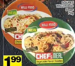 Supermarché PA WILLI WILLI FOOD Soups offer